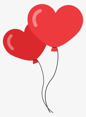 Heart Shaped Balloons Png Image - Love Balloon Vector Png