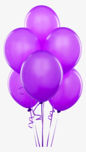 Purple Transparent Balloons Clipart Birthday Balloons - Purple Balloons Transparent