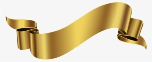 Visit - Gold Banner Image Transparent Background