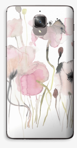 Painted Pink Flowers - Watercolor Painting