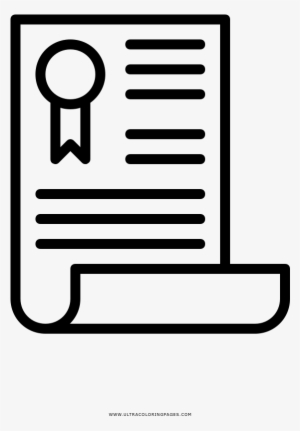 Diploma Coloring Page - Illustration