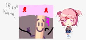 Bfdimatchfan08 As Natsuki With The Sticker - Doki Doki Natsuki Sticker