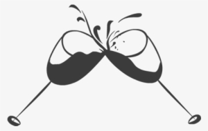 Clip Art Patriot Day Cheers Celebration Wine Glasses - Wine Glasses Cheersing Clip Art