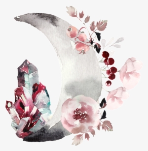 Creative Ice Crystal Design Transparent Watercolor - Illustration