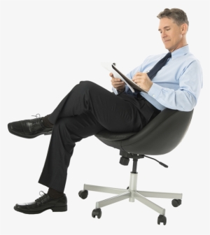 Man Sitting On Chair Png