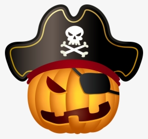 Halloween Pirate Pumpkin Png Clip Art Image
