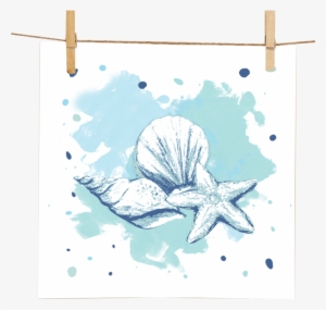 Shell Island Giclee' Watercolor Print - Beach