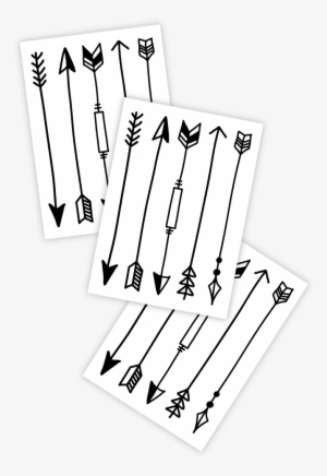 High Quality Temporary Tattoos «doodle Arrows» With - Skin