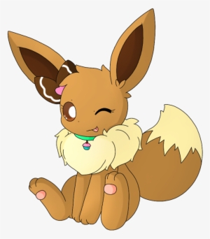 eevee #pokemon #kawaii - Imagenes De Kawaii Eevee, HD Png Download -  552x558(#4467740)