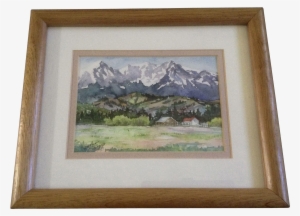 Kanoko Saizyo, Watercolor Painting, Homestead Ranch - Picture Frame
