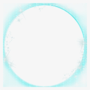 Turquise Frame Transparent With Stars - Circle