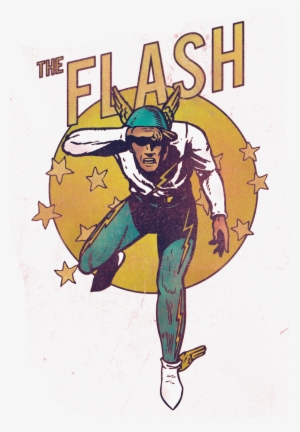 The Flash Circle & Stars Pullover Hoodie - Cartoon