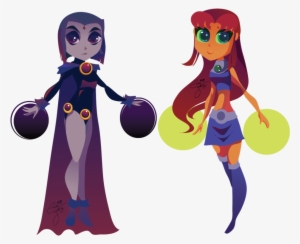 Raven And Starfire By Ceshira On Deviantart - Raven And Starfire Fan Arts