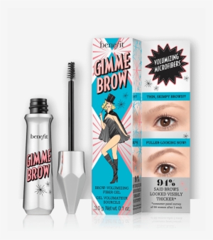 The Custom, Tiny Tapered Brush Blends Easily While - Benefit Gimme Brow Volumizing Eyebrow Gel