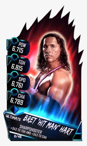 Ultrarare Supercard Brethart Legendary Fusion 6358 - Wwe 2k19 Bret Hart