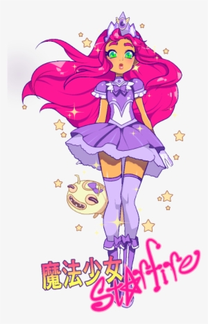 Teen Titans Starfire Milkyart I Havent Linearted In - Starfire Night Begins To Shine