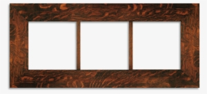 Triple 3-inch Oak Legacy Frame - 3 Frame