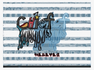 Chief Lettering Dripping Water Marked - Convenience Store