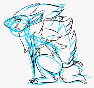Zoroark S Anatomy Test By Frackkinkraken On - Zoroark Sitting
