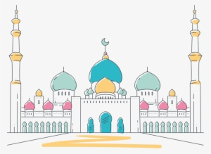Free Png Mosque Vector Png Images Transparent - Transparent Background Mosque Clipart