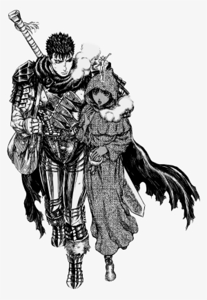 Berserk Drawing Graphic Transparent Download - Guts Casca - 902x1314 ...