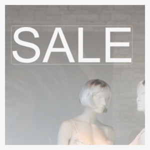 White And Black Sale Sign