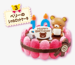 B3 - Rilakkuma Birthday Cake Re-ment Miniature Blind Box