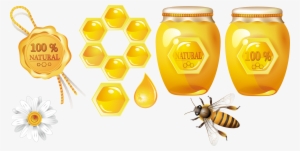 Image Transparent Stock Honey Bee Honeycomb Theme Transprent - Bee