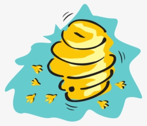 Beehive Clip Art At Clker - Beehive Clipart Transparent