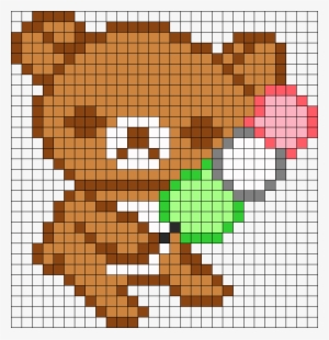 Rilakkuma Holding A Dango Perler Bead Pattern / Bead - Central City Brewing Co Ltd