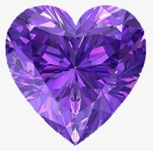 Purple Diamond - Bibiza Oorbellen Paar Sh28 - Hartje 14mm Set Amethyst