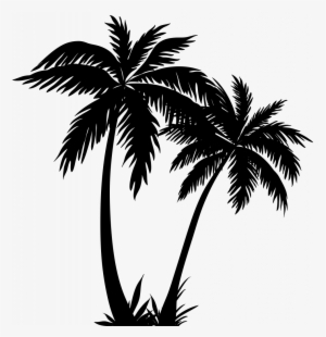 Survival Tree Outlines Obsession - Palm Tree Line Art