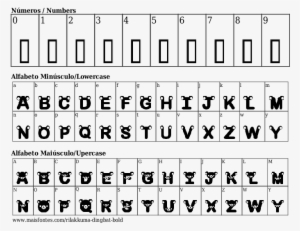 Font Details Rilakkuma Dingbat Bold - Alfabeto Com Fonte Do Metallica