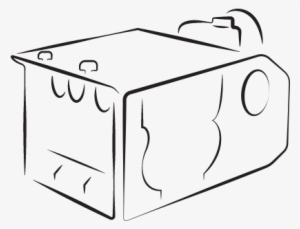 Low Lying Fog Effect Industrial Machine - Line Art