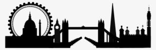 Small - Simple London Skyline Silhouette