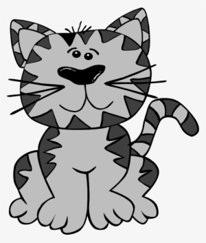 Cute White Kitten Png Clipart Image\u200b - Big Fat Cat Sat On The Rat