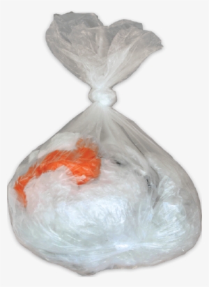 Clean And Dry In Clear Bag, Closed Tightly - Tied Clear Plastic Bag