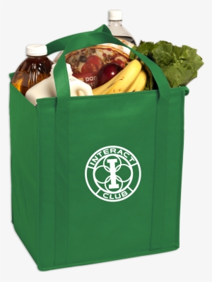 8025 Insulated Large Non-woven Grocery Tote - Promotional Insulated Large 15x13x10 Non-woven Grocery