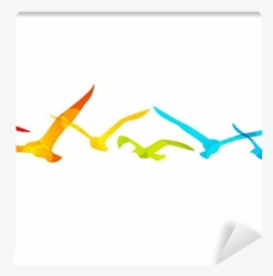 Rainbow Birds Border For Your Design Wall Mural • Pixers® - Islam