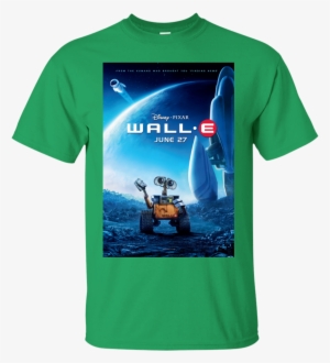 Wall E Movie Poster T-shirt - Wall E Original Movie Poster - Double Sided Adv Style