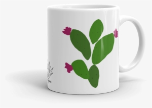 White Nopal Mug 11oz Right View - Mug