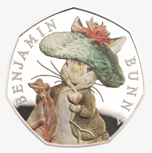 A Cousin Of Peter Rabbit, Benjamin Made His First Appearance - 50p Beatrix Potter Coins