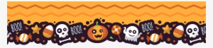 Halloween Border Top Rev - Halloween Border Png