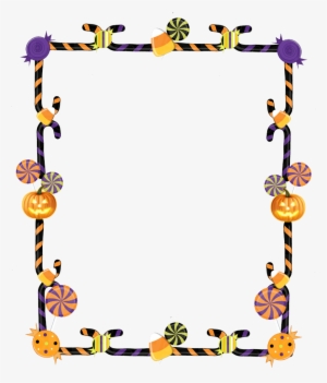 28 Collection Of Halloween Candy Clipart Transparent - Halloween Borders And Frames