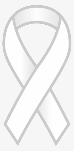 Ribbon Sticker Icon White - White Ribbon Transparent