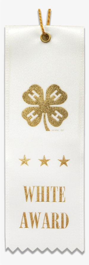 White Award Ribbon - Locket