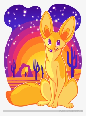 Fennec Fox In The Desert - Fennec Fox