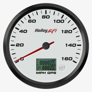 Holley 553-121w 4-1/2" Efi Gps White Speedometer
