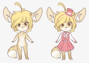 Fennec Fox Adopt - Cartoon