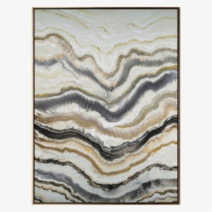 Agate Wall Décor - 'agate' Painting Print On Canvas